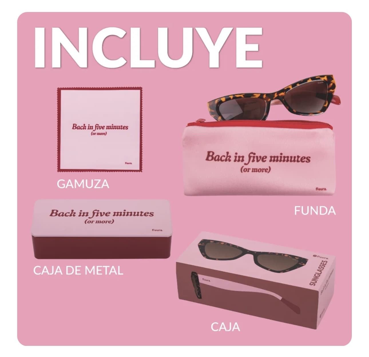 GAFAS DE SOL “BACK IN FIVE MINUTES” FISURA - Imagen 4