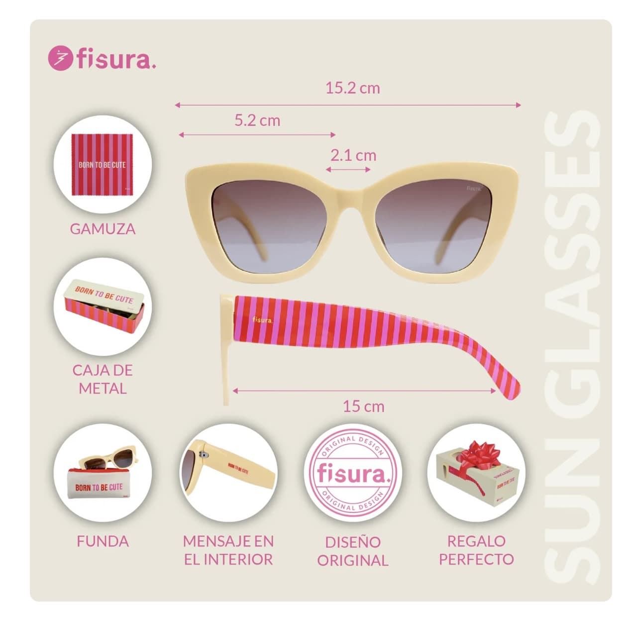 GAFAS DE SOL “BORN TO BE CUTE” FISURA - Imagen 6