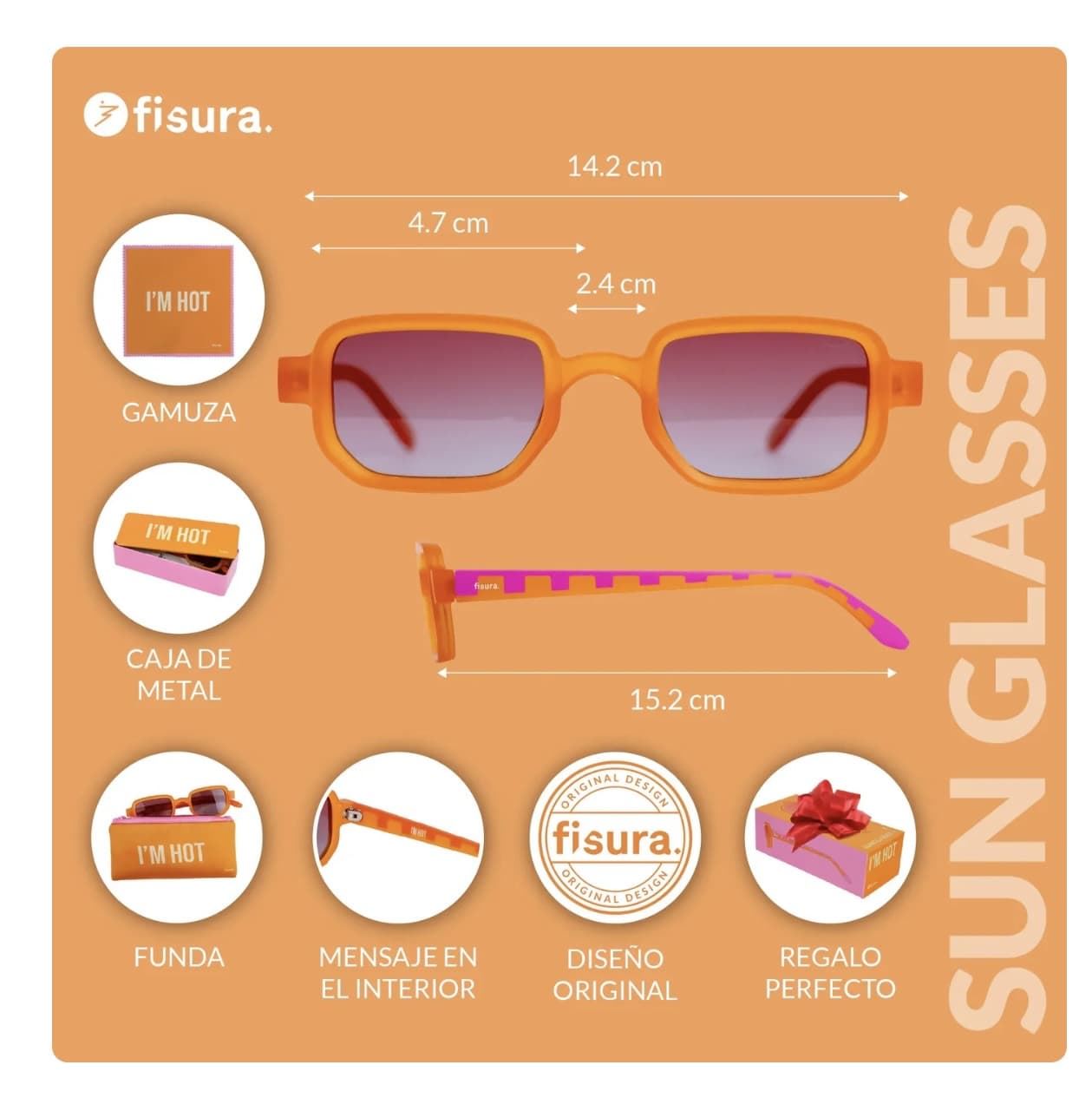 GAFAS DE SOL “I’M HOT” FISURA - Imagen 4