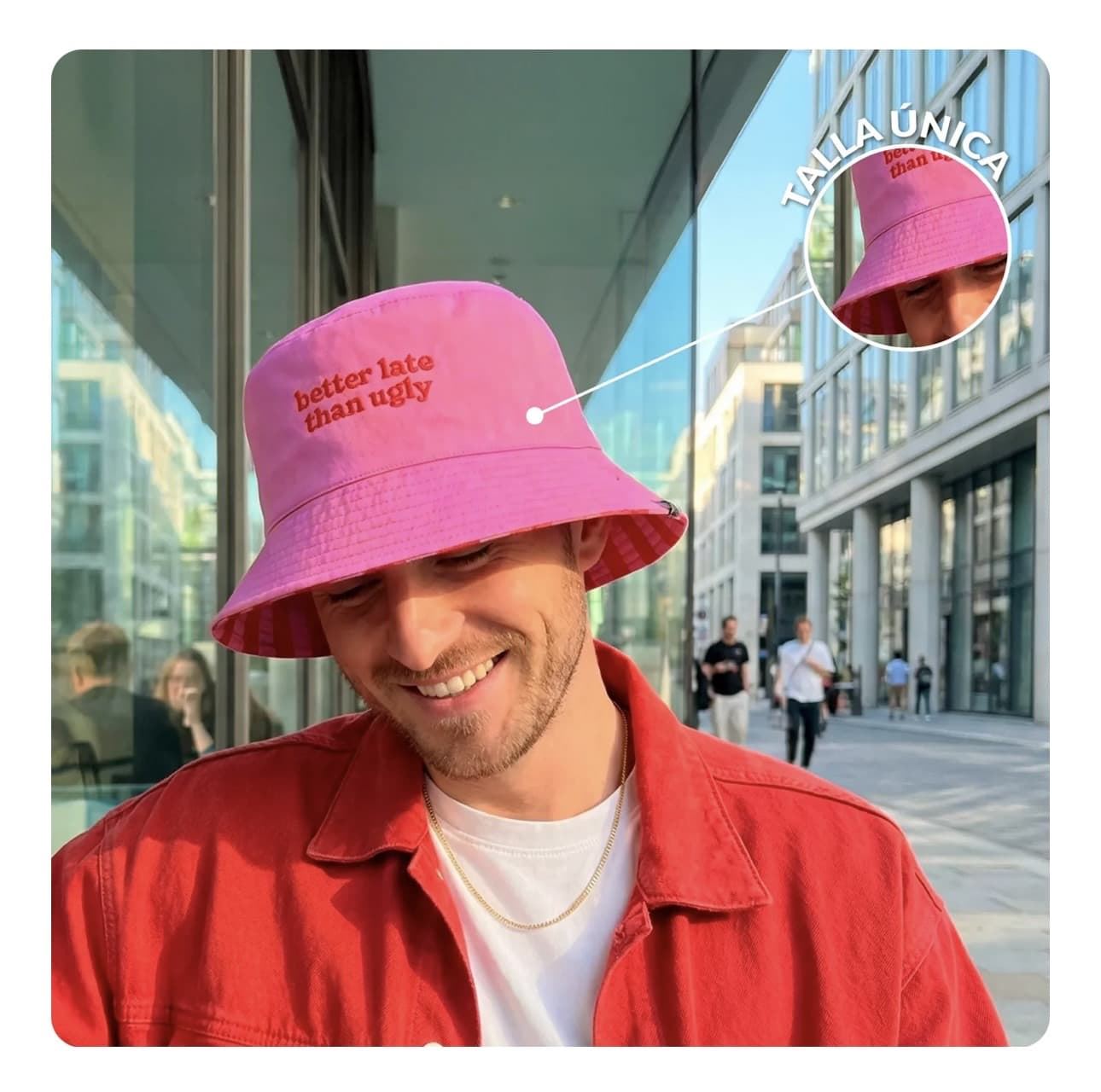 GORRO PESCADOR “BETTER LATE THAN UGLY” FISURA - Imagen 5