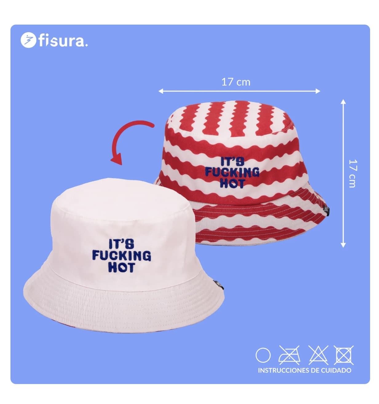 GORRO PESCADOR “IT’S FUCKING HOT” FISURA - Imagen 5