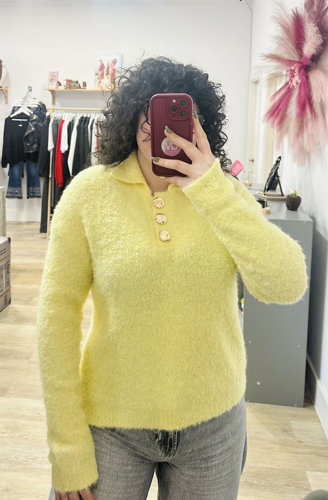 JERSEY AMARILLO BOTÓN - Imagen 2