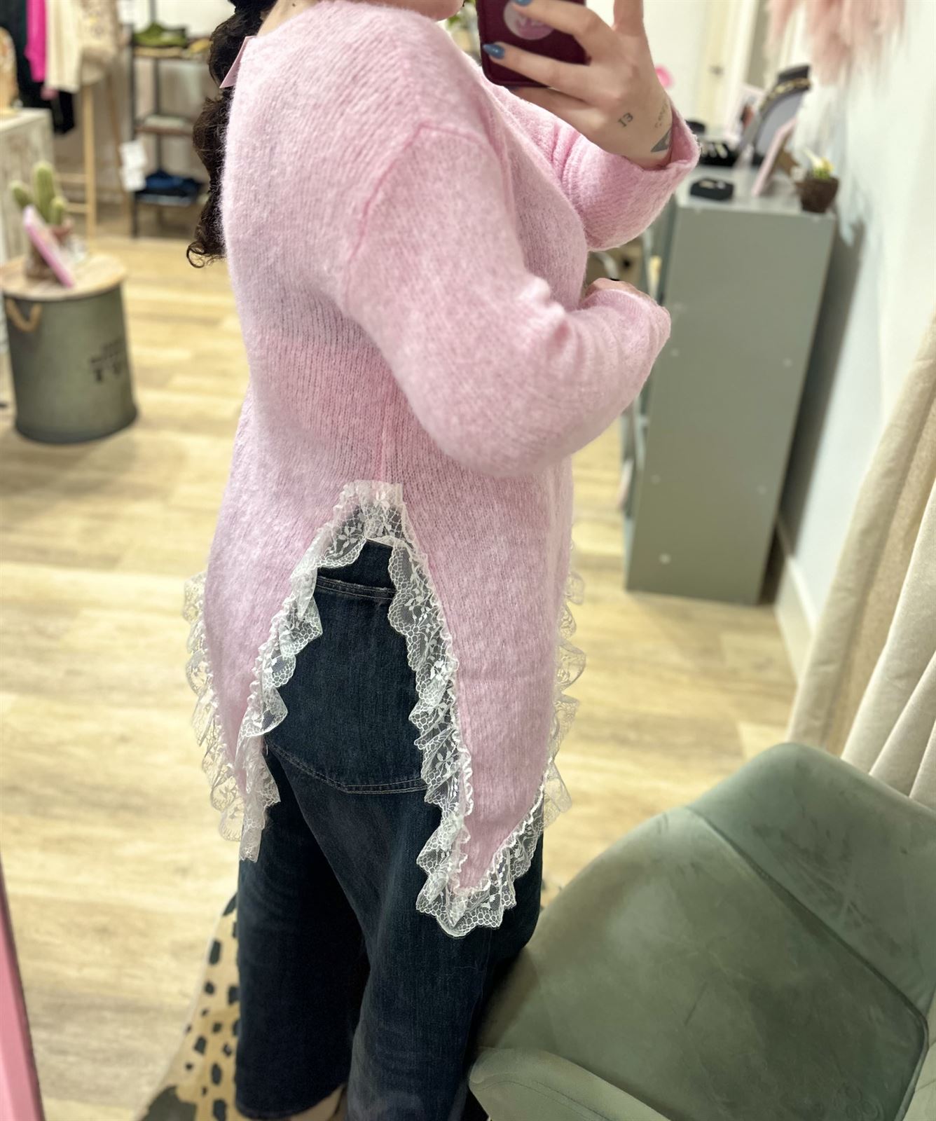 JERSEY ASIMÉTRICO ROSA - Imagen 3