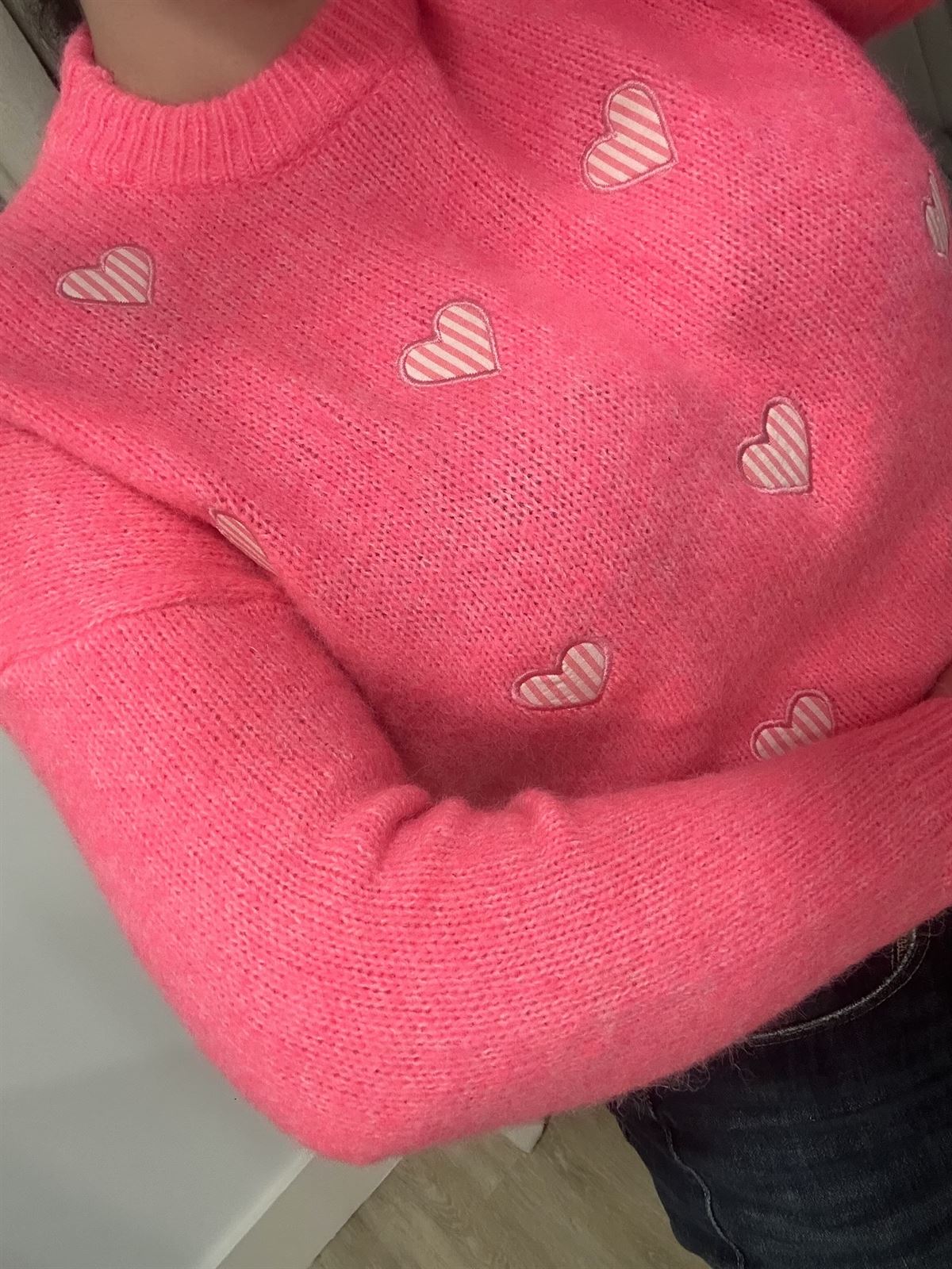 JERSEY CORAZÓN ROSA FLÚOR - Imagen 4