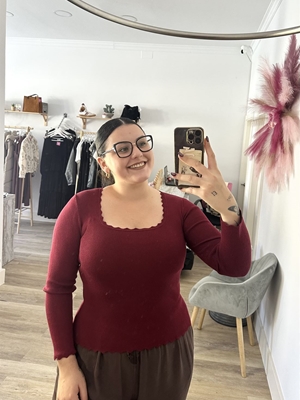 JERSEY PUNTO BURDEOS - Imagen 1