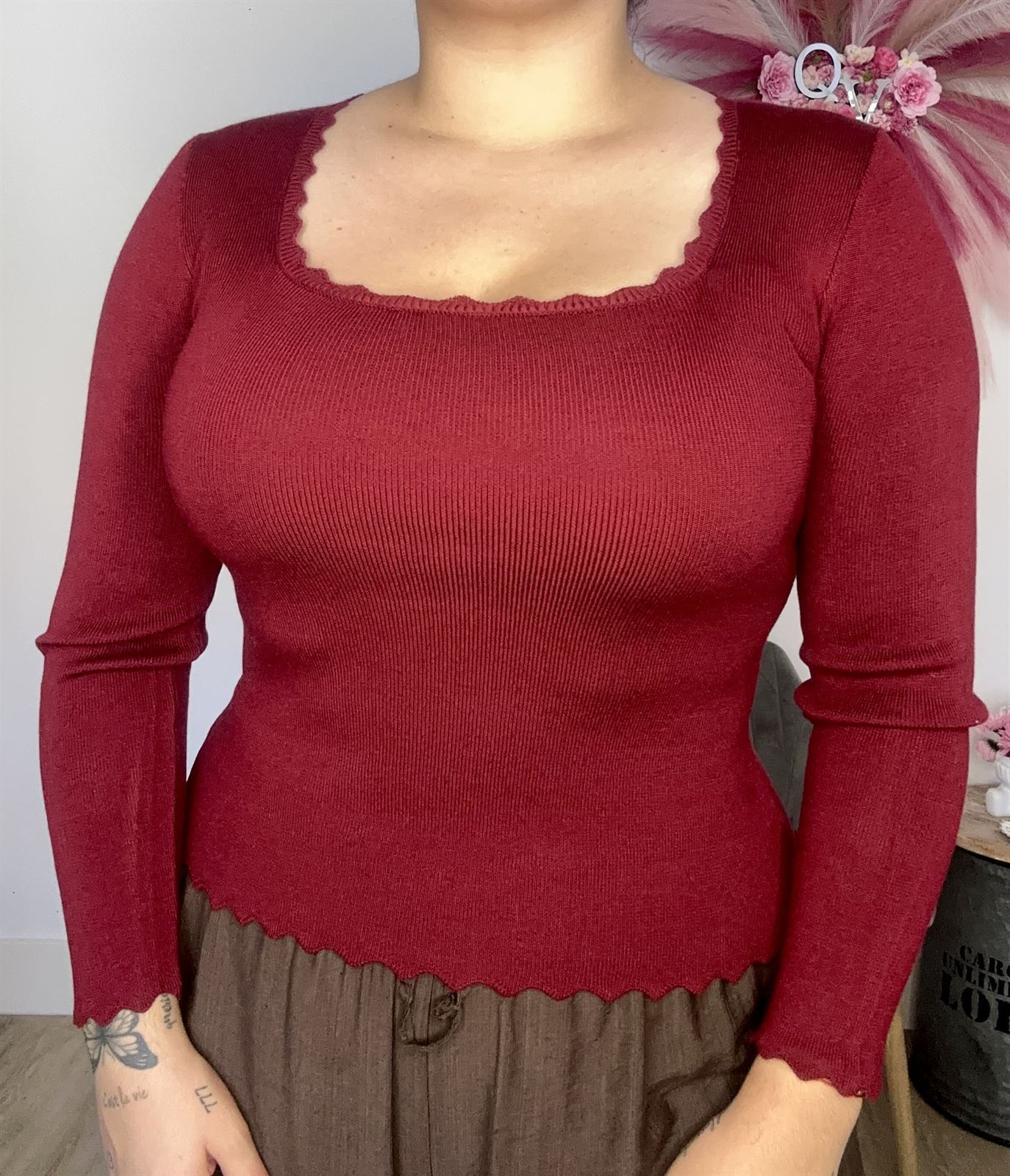 JERSEY PUNTO BURDEOS - Imagen 2