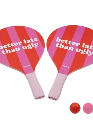 PALAS DE PLAYA “BETTER LATE THAN UGLY” FISURA - Imagen 1