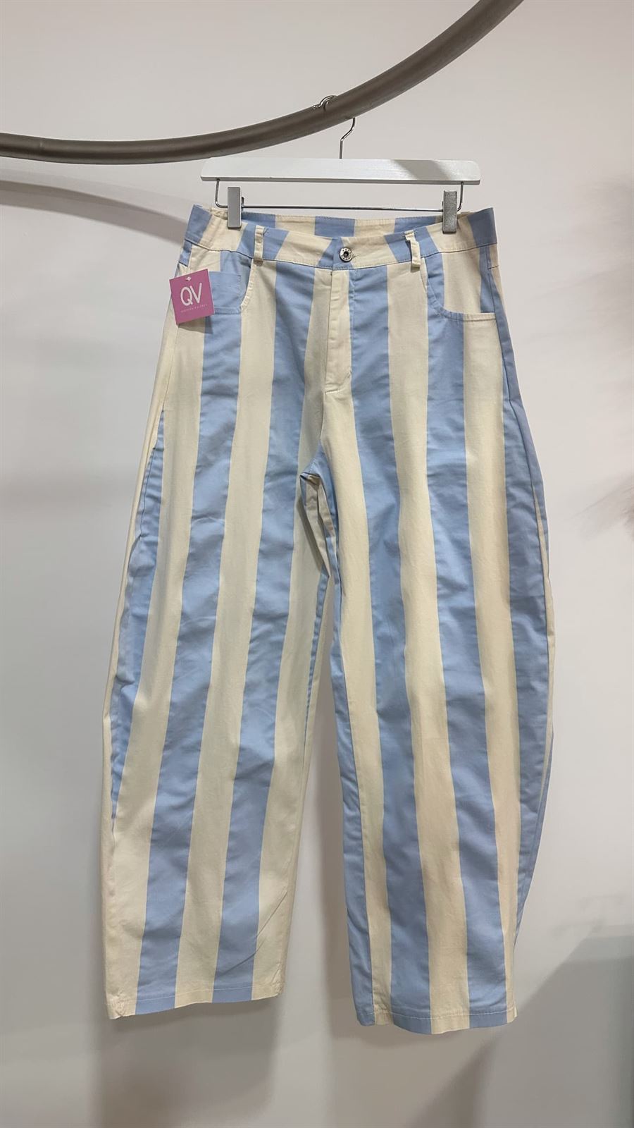 PANTALÓN BALLOON RAYAS AZUL - Imagen 4