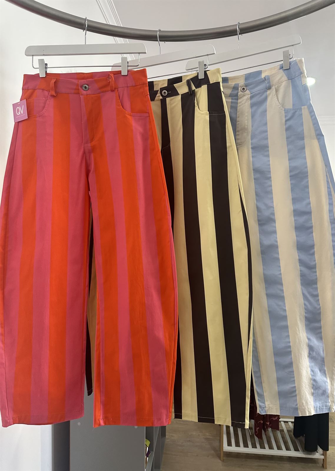 PANTALÓN BALLOON RAYAS ROSA - Imagen 3