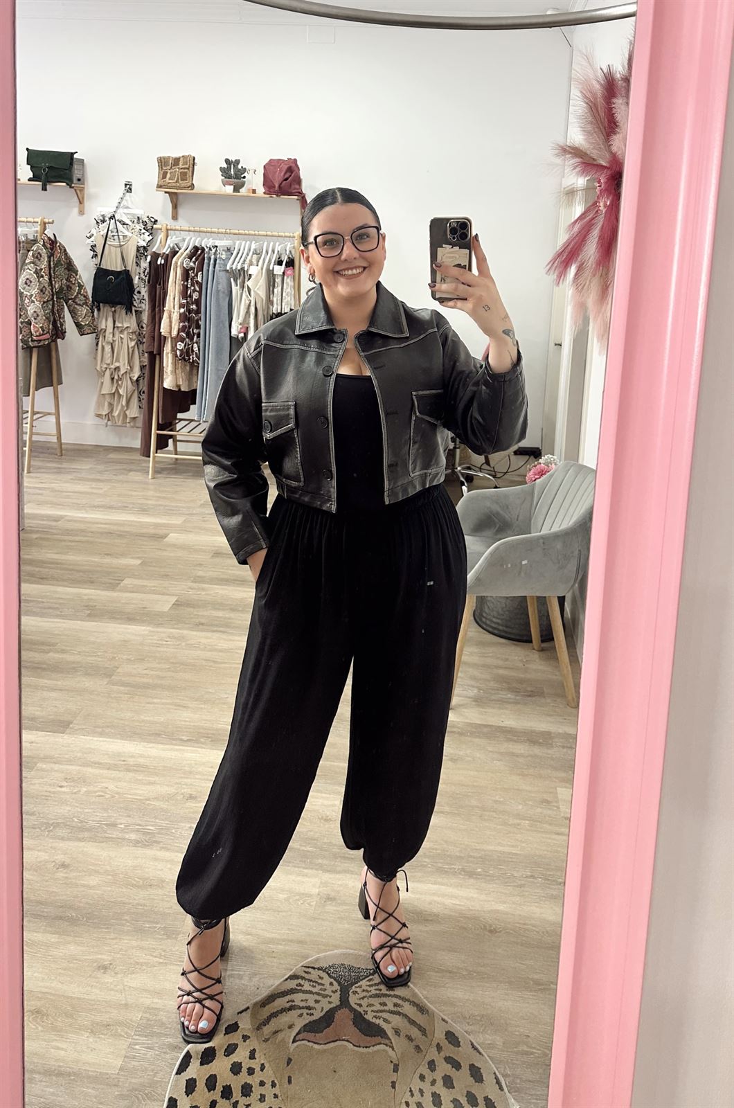 PANTALÓN BOMBACHO NEGRO - Imagen 2