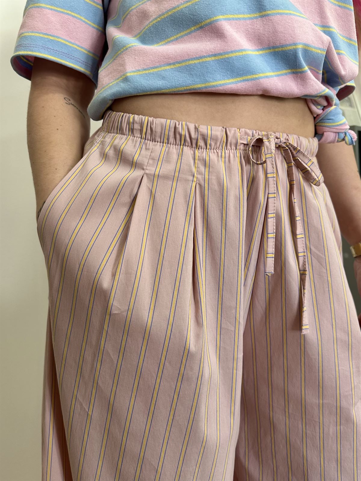 PANTALÓN BOMBACHO RAYAS - Imagen 1