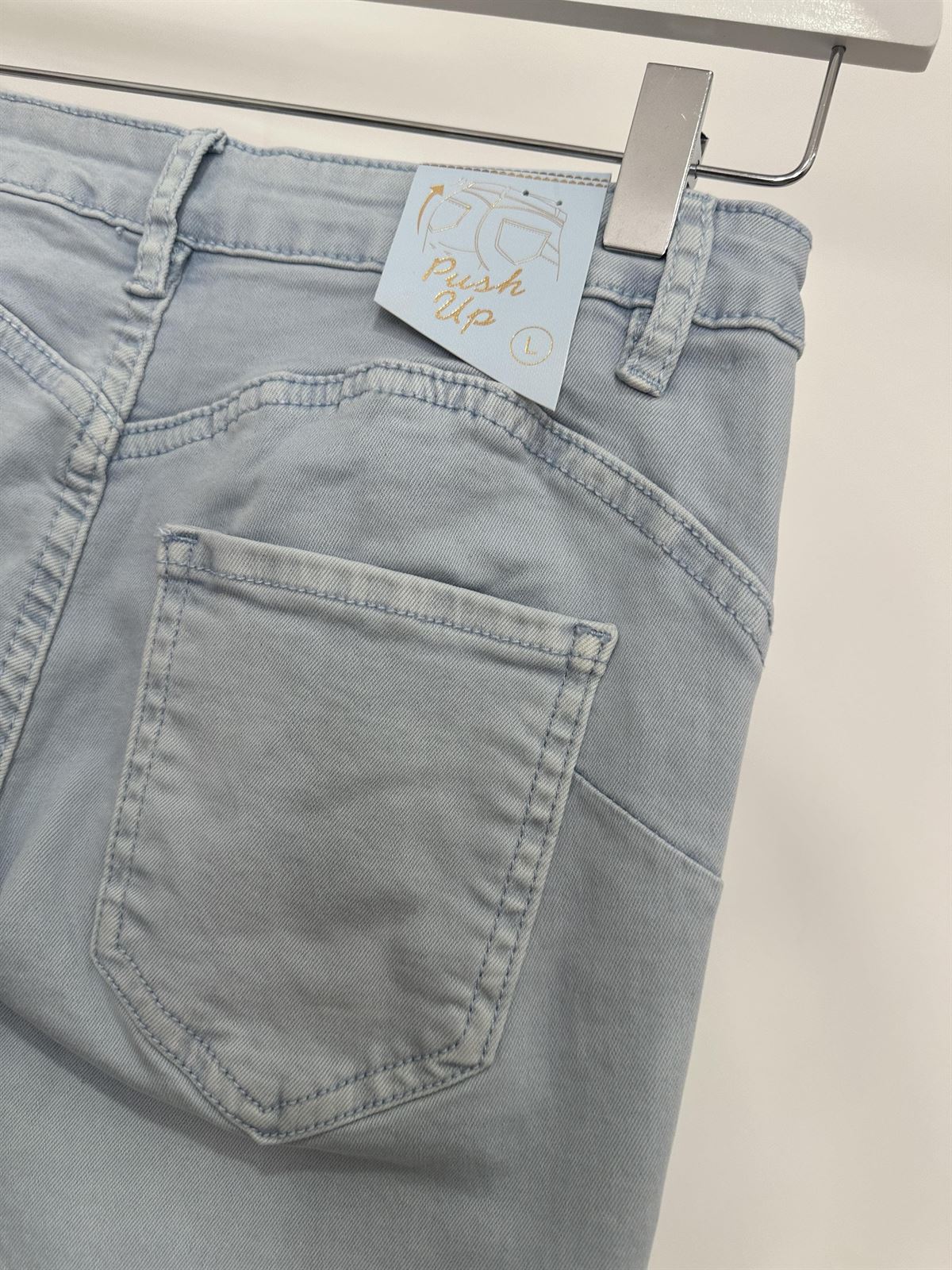 PANTALÓN FLARE AZUL BEBÉ - Imagen 3