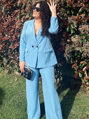 PANTALÓN TRAJE AZUL - Imagen 1