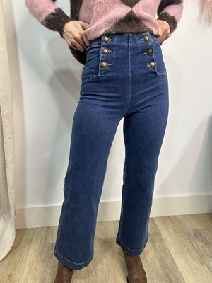 PANTALÓN WIDE LEG BOTÓN - Imagen 2