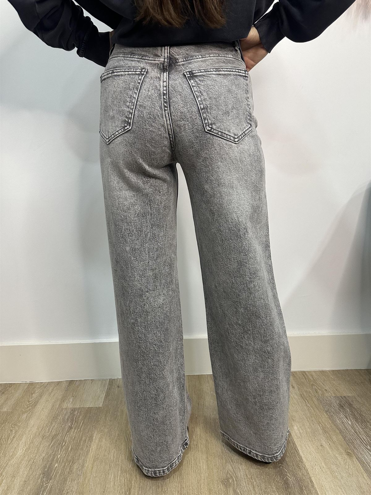 PANTALÓN WIDE LEG DOBLE BOTÓN - Imagen 4