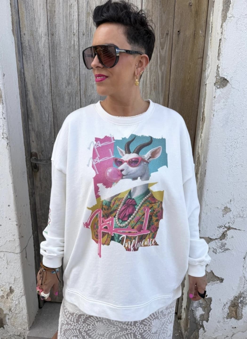 SUDADERA CABRA MAD INFLUENCE - Imagen 3