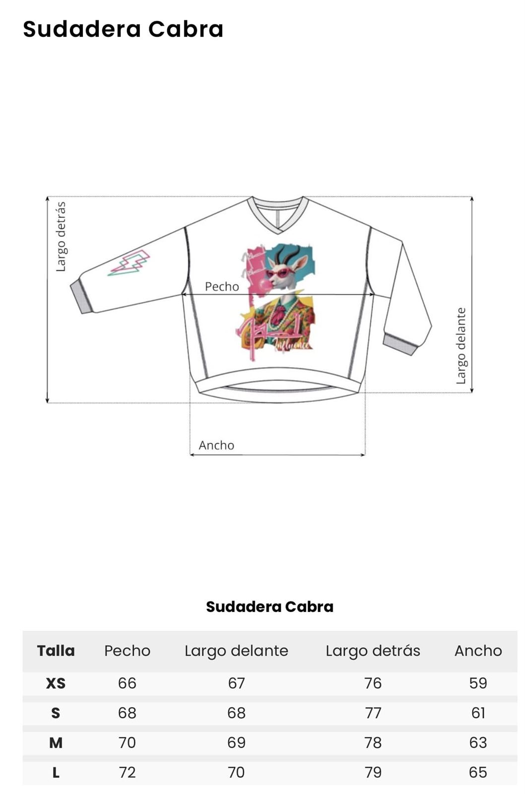 SUDADERA CABRA MAD INFLUENCE - Imagen 5