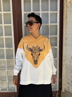 SUDADERA LOGO TIE DYE MAD INFLUENCE - Imagen 1