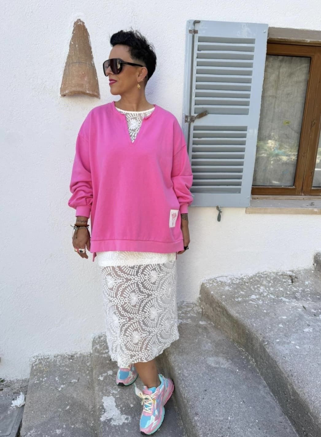 SUDADERA PINK ROSA MAD INFLUENCE - Imagen 2