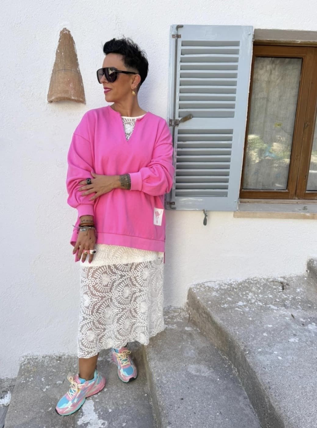 SUDADERA PINK ROSA MAD INFLUENCE - Imagen 4