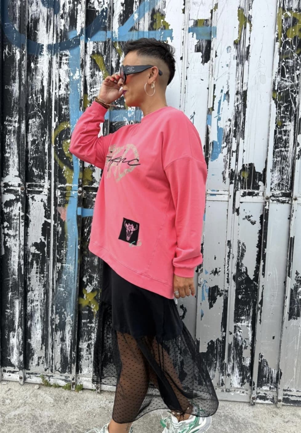 SUDADERA ROSA MAD INFLUENCE - Imagen 3
