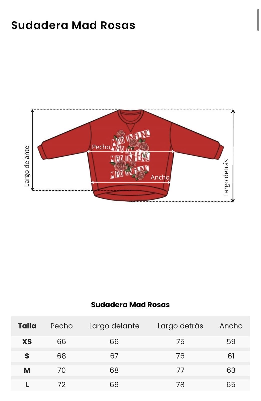 SUDADERA ROSAS MAD INFLUENCE - Imagen 4