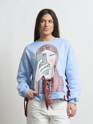 SUDADERA SELFIE ANABEL LEE - Imagen 1