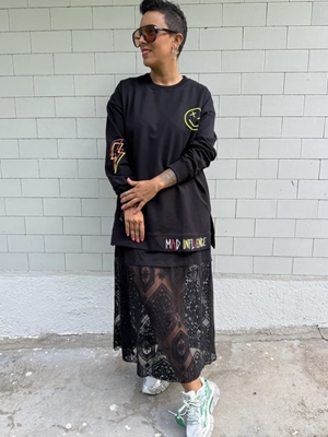 SUDADERA SMILE MAD INFLUENCE - Imagen 2