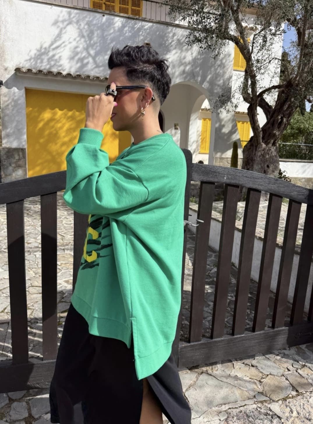 SUDADERA VERDE MAD INFLUENCE - Imagen 3