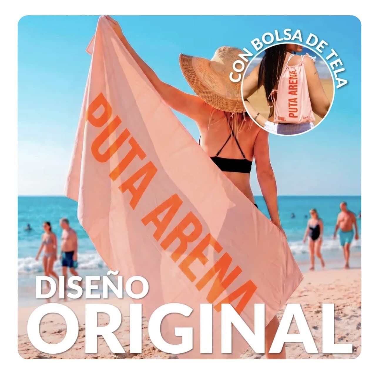 TOALLA PLAYA “PUTA ARENA” FISURA - Imagen 3