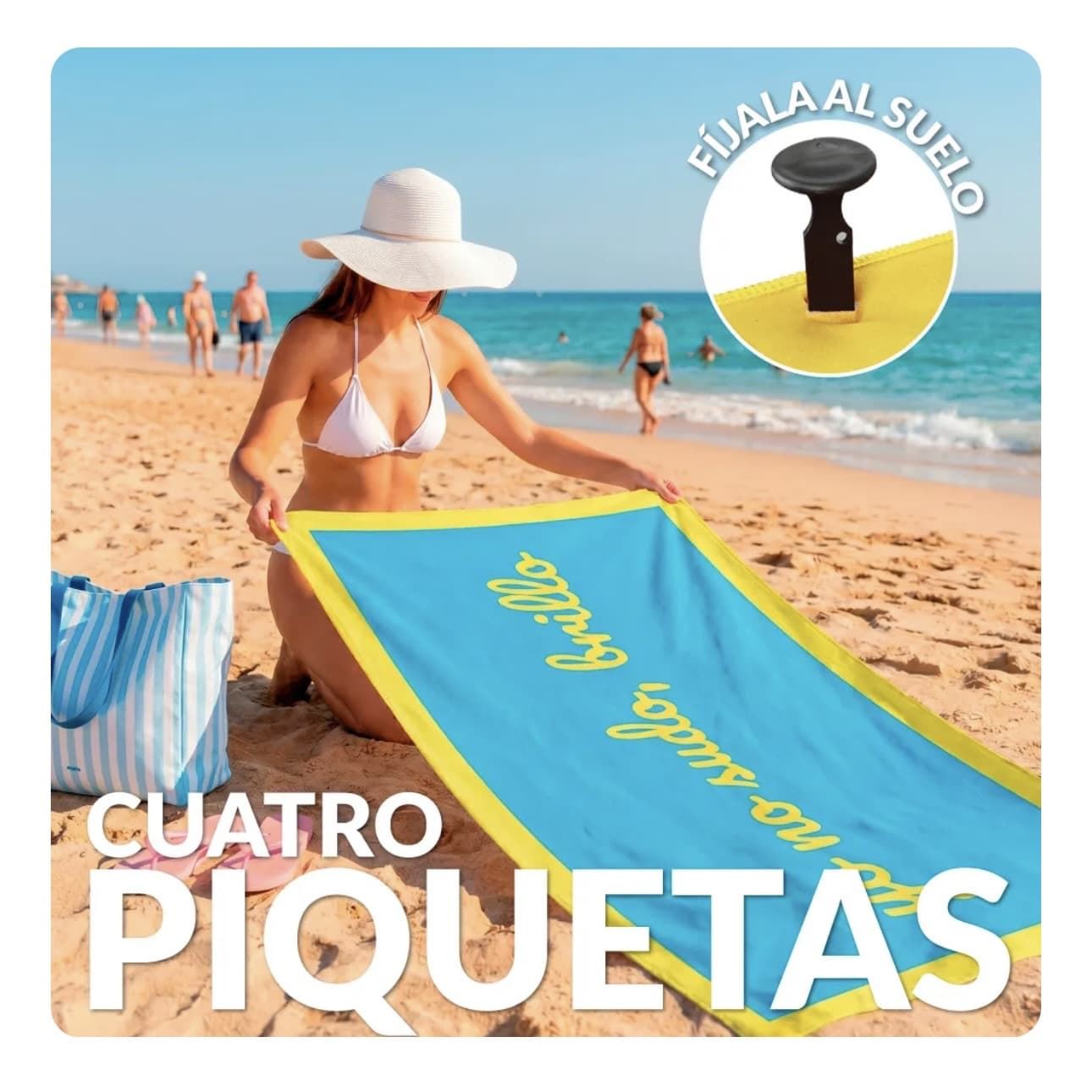 TOALLA PLAYA “YO NO SUDO, BRILLO” FISURA - Imagen 2