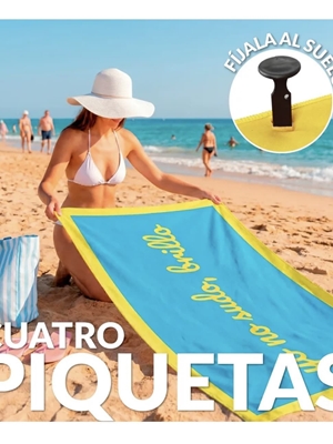TOALLA PLAYA “YO NO SUDO, BRILLO” FISURA - Imagen 2