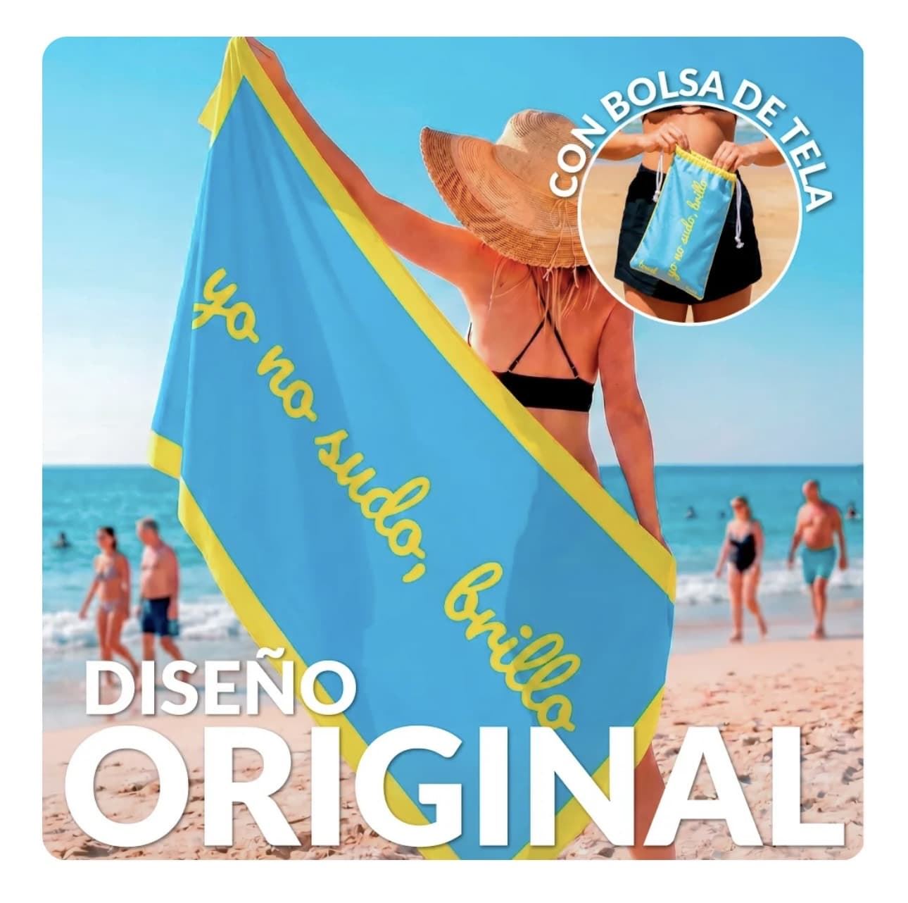 TOALLA PLAYA “YO NO SUDO, BRILLO” FISURA - Imagen 6