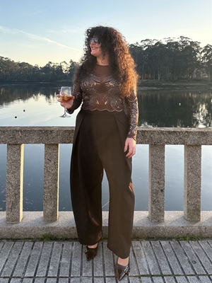 TOP BRILLOS CHOCOLATE - Imagen 1