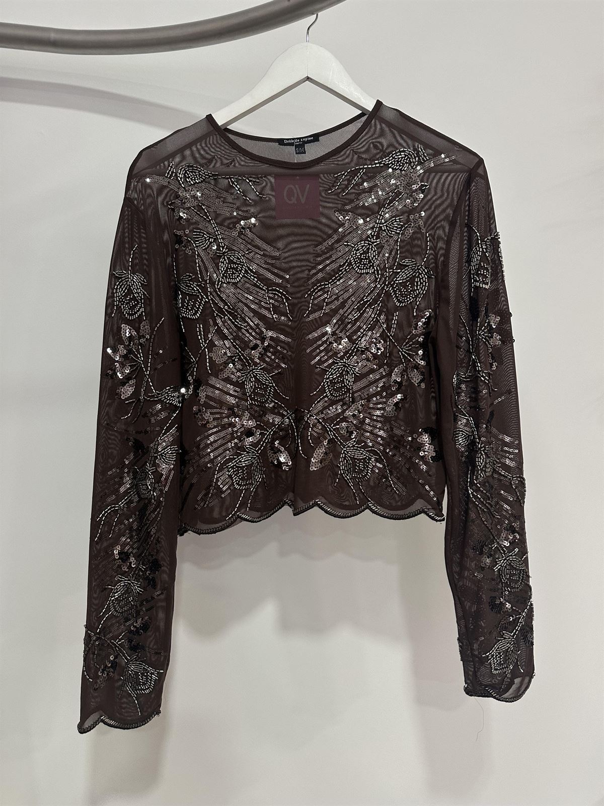 TOP BRILLOS CHOCOLATE - Imagen 2