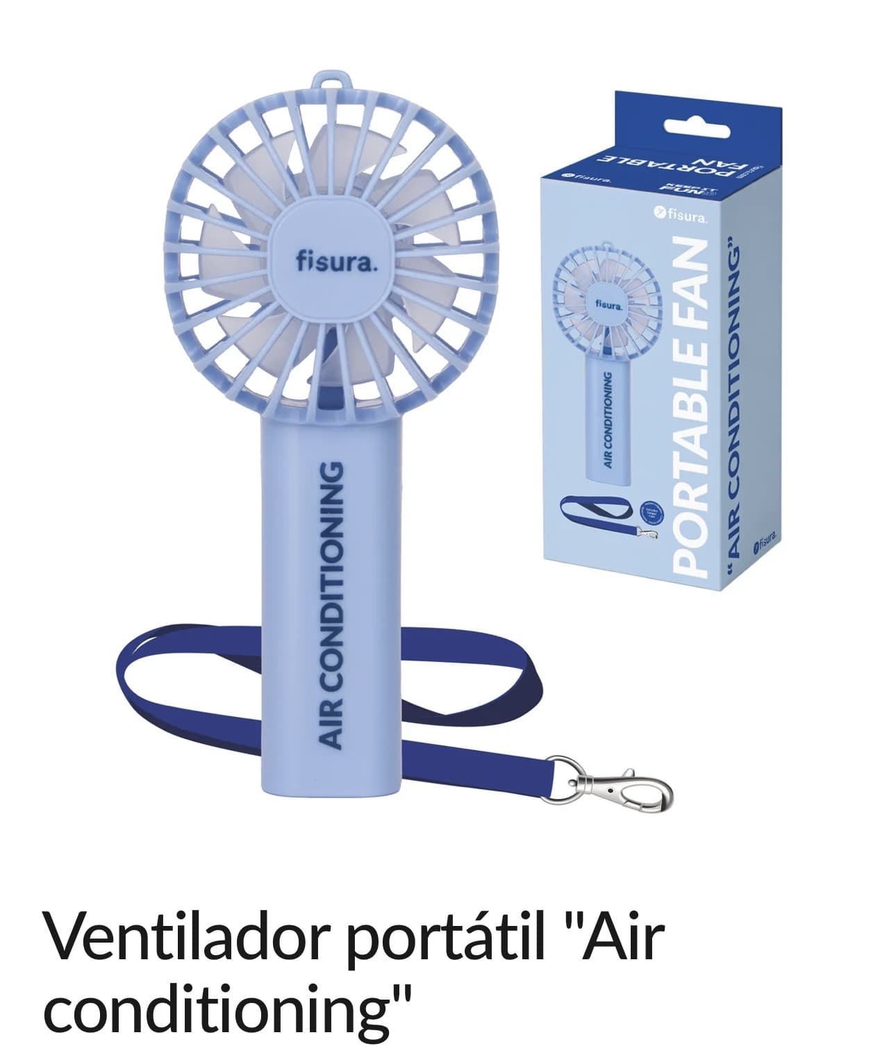 VENTILADOR PORTÁTIL “AIR CONDITIONING” FISURA - Imagen 1