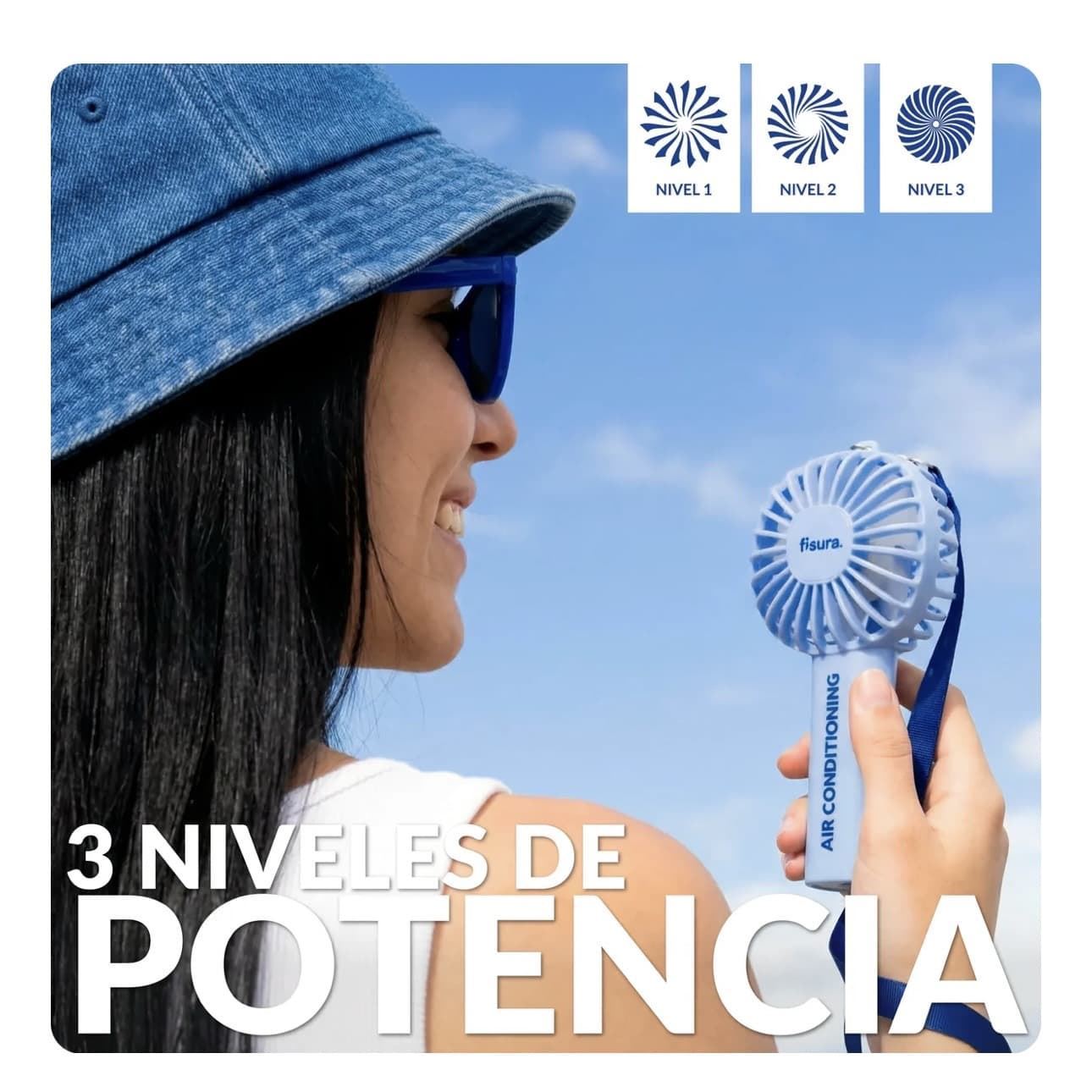 VENTILADOR PORTÁTIL “AIR CONDITIONING” FISURA - Imagen 3