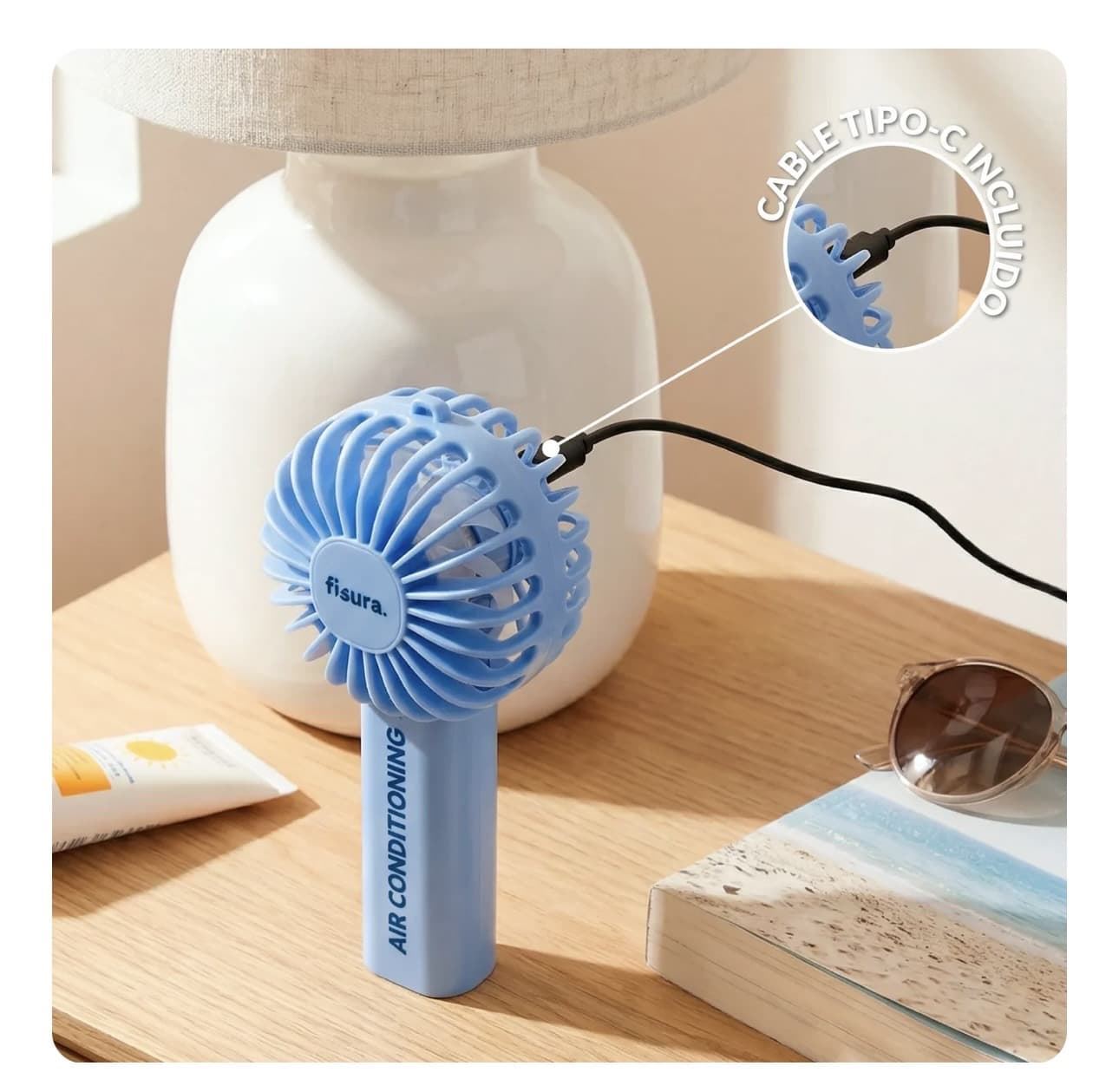 VENTILADOR PORTÁTIL “AIR CONDITIONING” FISURA - Imagen 5