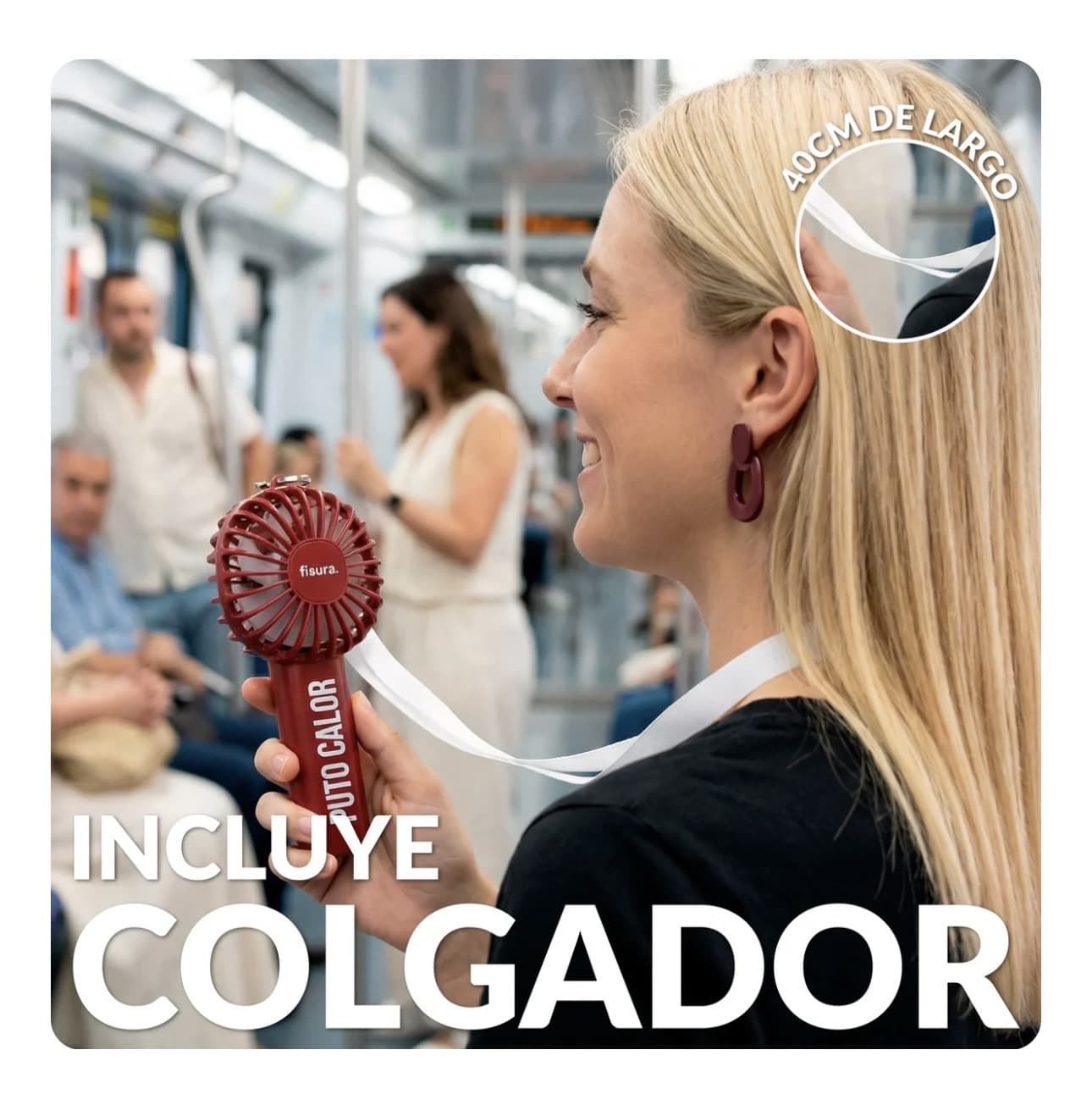 VENTILADOR PORTÁTIL “PUTO CALOR” FISURA - Imagen 3