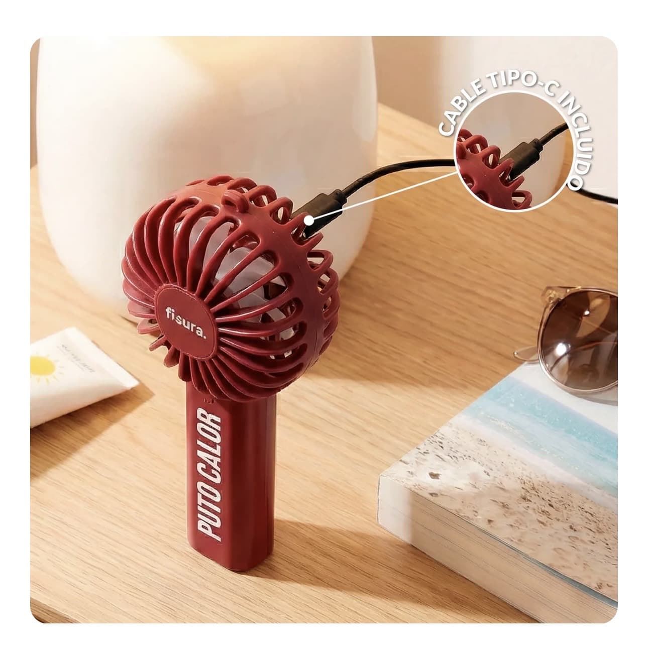 VENTILADOR PORTÁTIL “PUTO CALOR” FISURA - Imagen 4