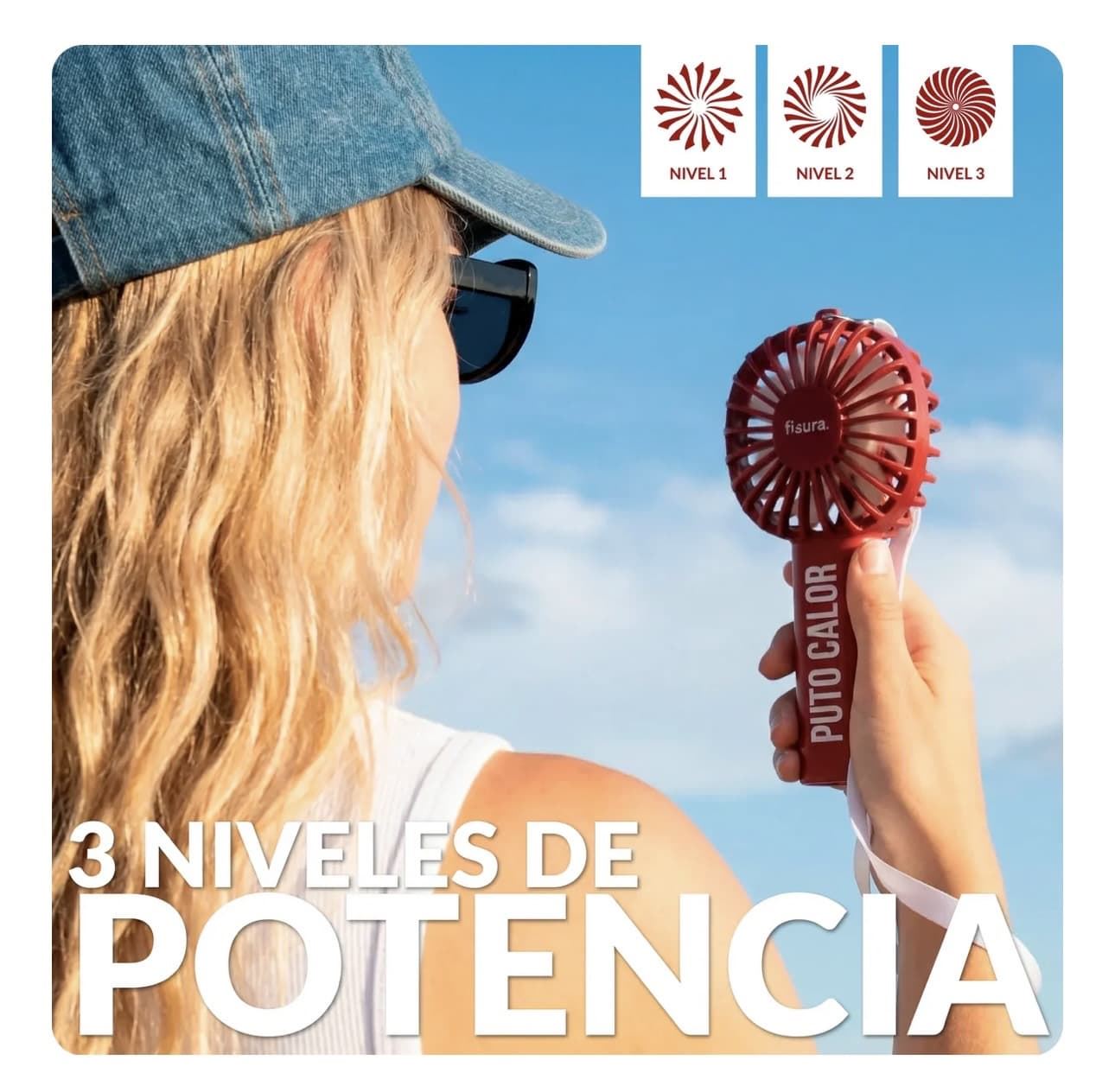 VENTILADOR PORTÁTIL “PUTO CALOR” FISURA - Imagen 5