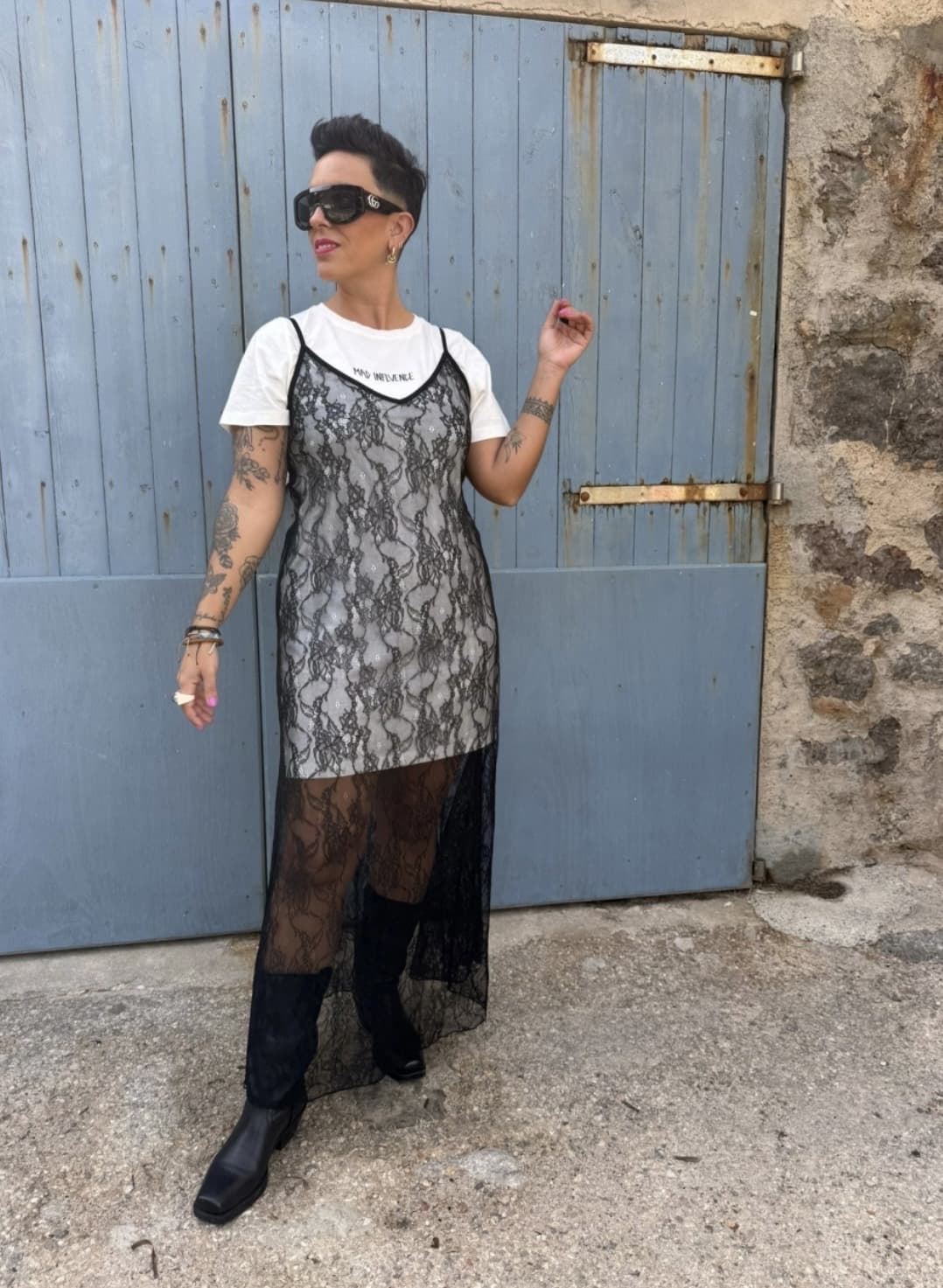 VESTIDO BLACK LACE MAD INFLUENCE - Imagen 1