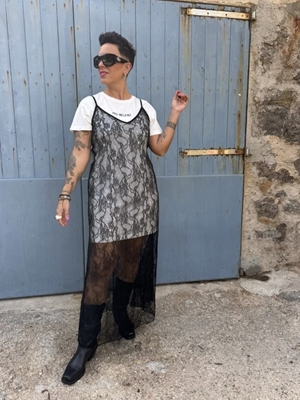 VESTIDO BLACK LACE MAD INFLUENCE - Imagen 1