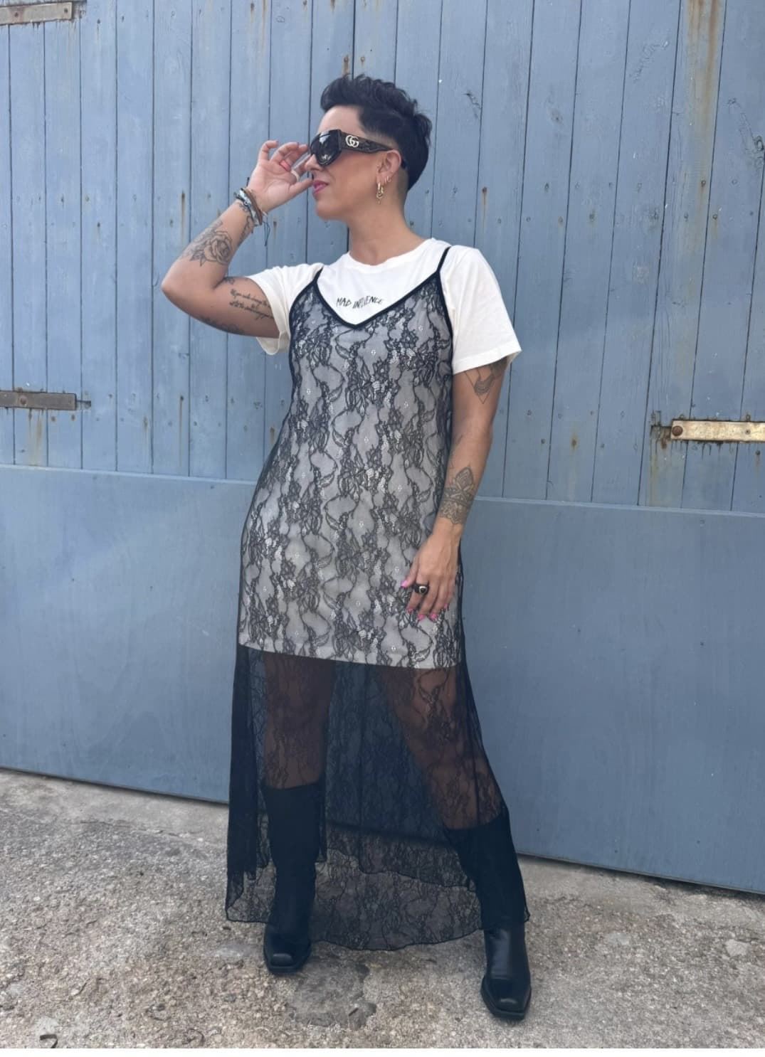 VESTIDO BLACK LACE MAD INFLUENCE - Imagen 4