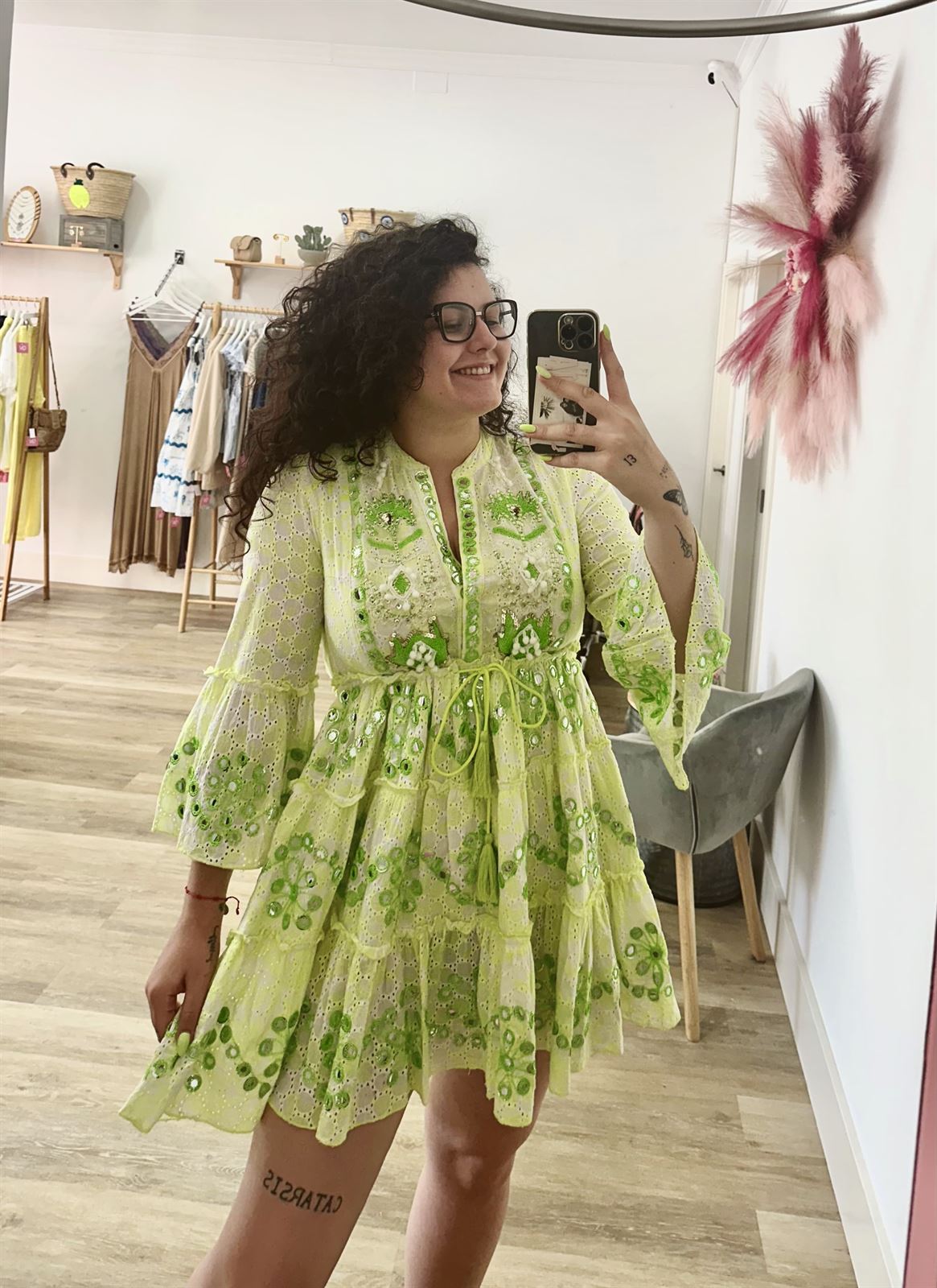 VESTIDO BOHO LIMA - Imagen 1