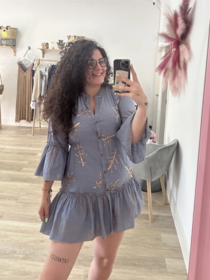 VESTIDO BOHO VAQUERO - Imagen 1