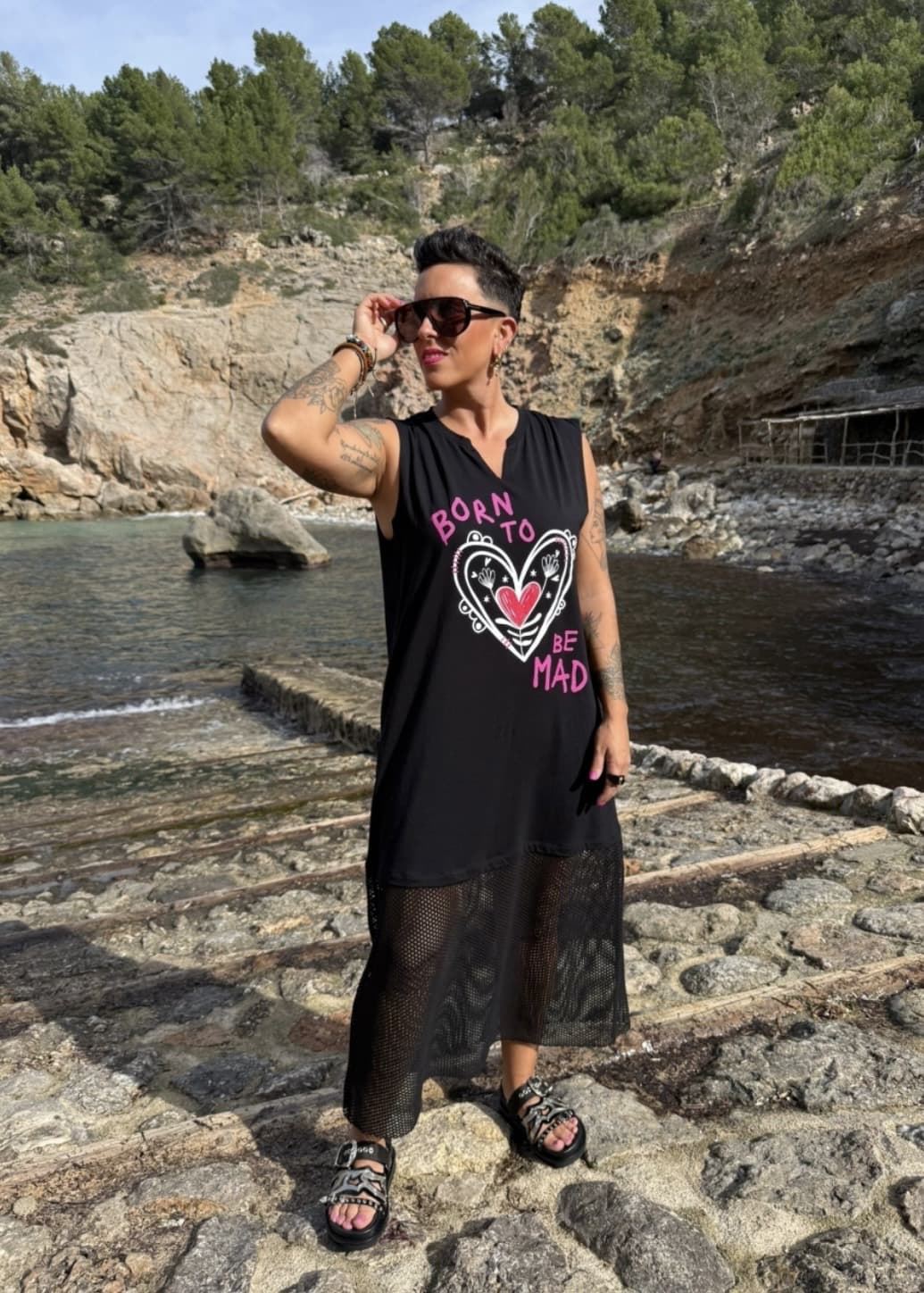 VESTIDO “BORN TO BE MAD” MAD INFLUENCE - Imagen 1