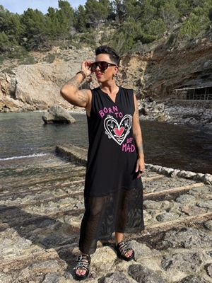 VESTIDO “BORN TO BE MAD” MAD INFLUENCE - Imagen 1