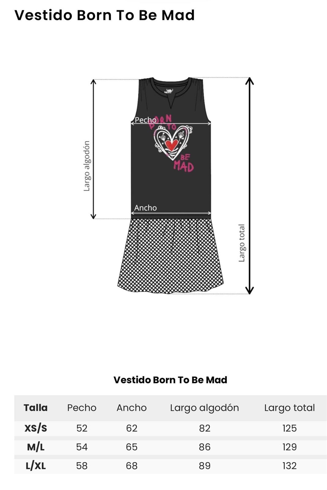 VESTIDO “BORN TO BE MAD” MAD INFLUENCE - Imagen 4