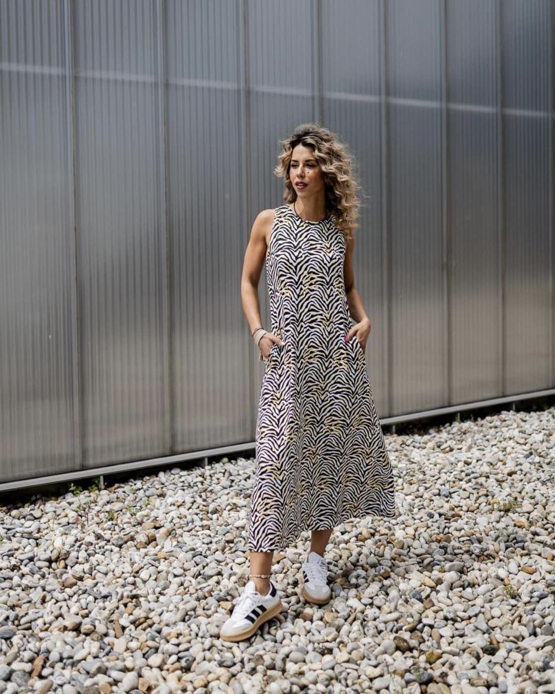 VESTIDO CEBRA MAD INFLUENCE - Imagen 2